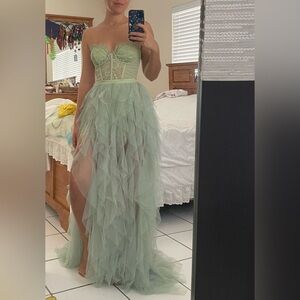 For Love and Lemons Bustier Gown
